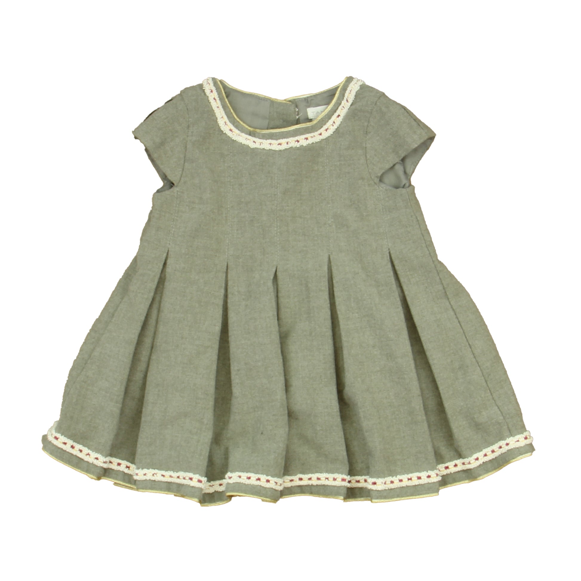 Tahari Girls Gray Dress Size: 18 Months Gray