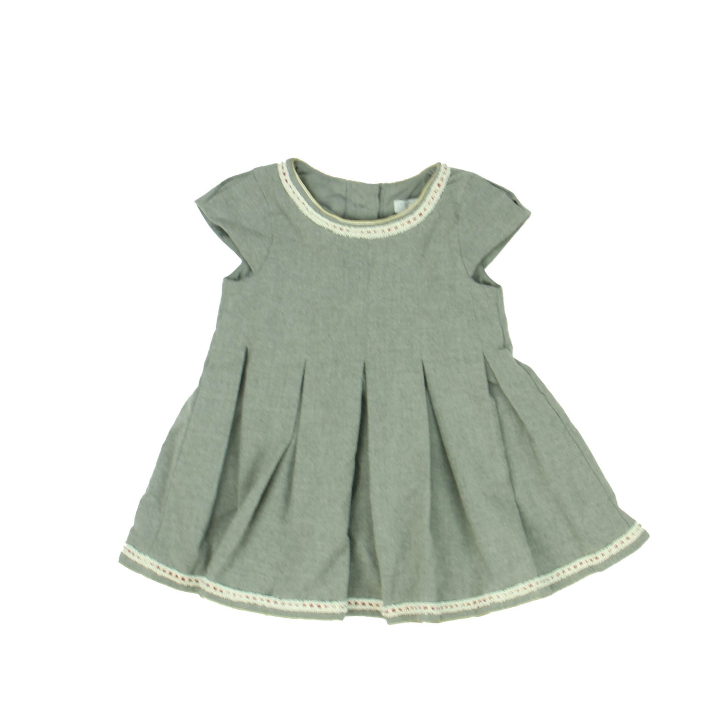Tahari Girls Grey Dress Size: 24 Months Grey