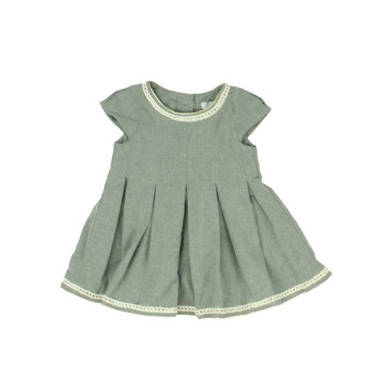 Tahari Girls Grey Dress Size: 24 Months Grey