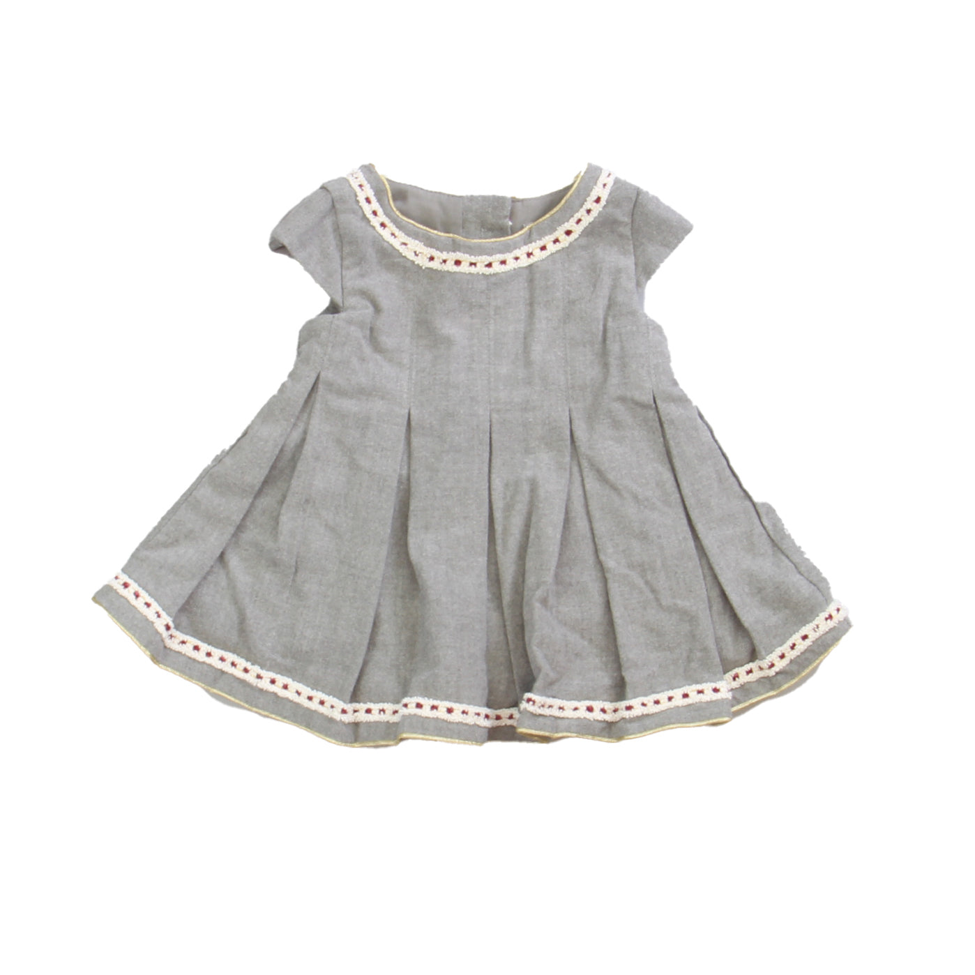 Tahari Girls Grey Dress Size: 3-6 Months Grey