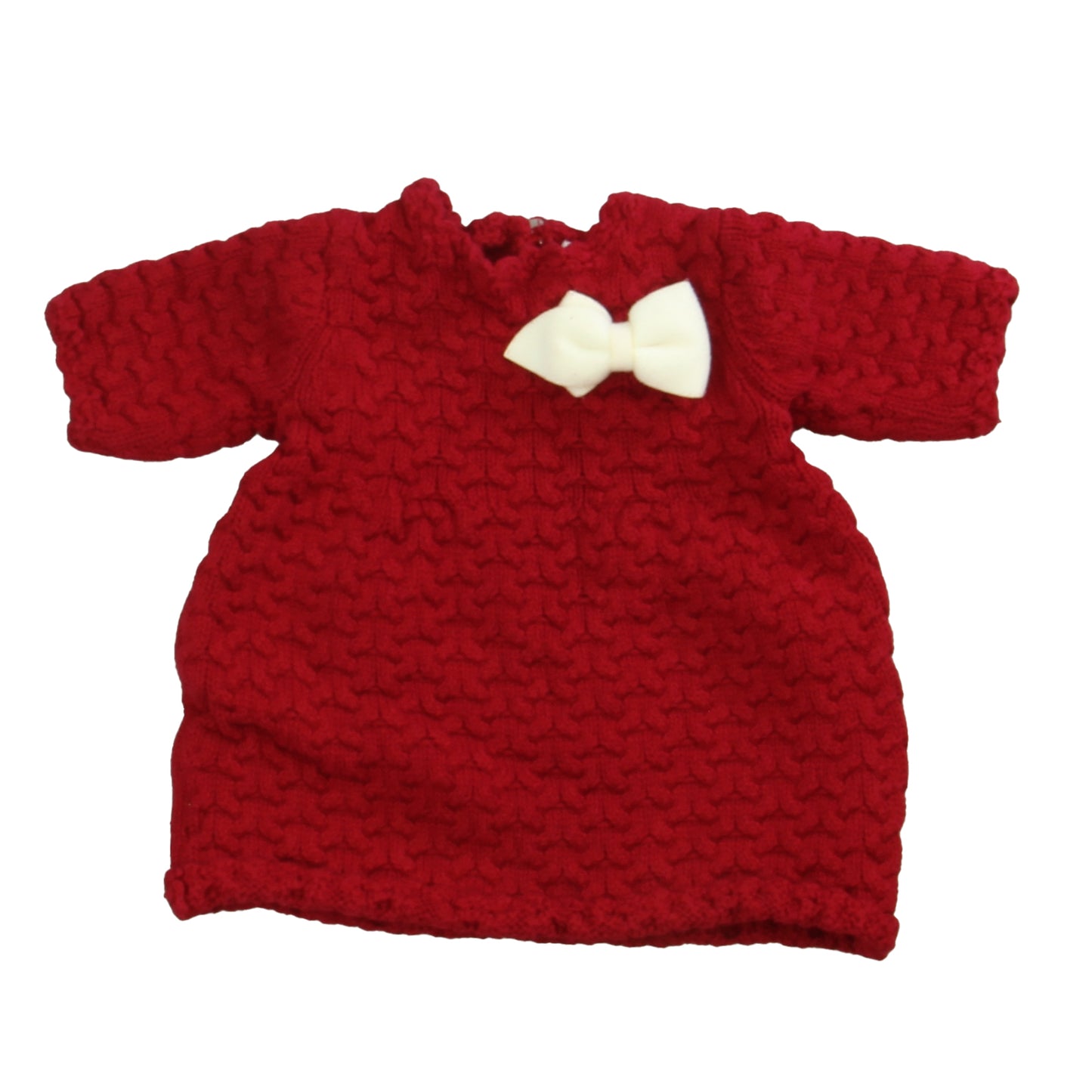 Tahari Girls Red Sweater Dress Size: 6-9 Months Red