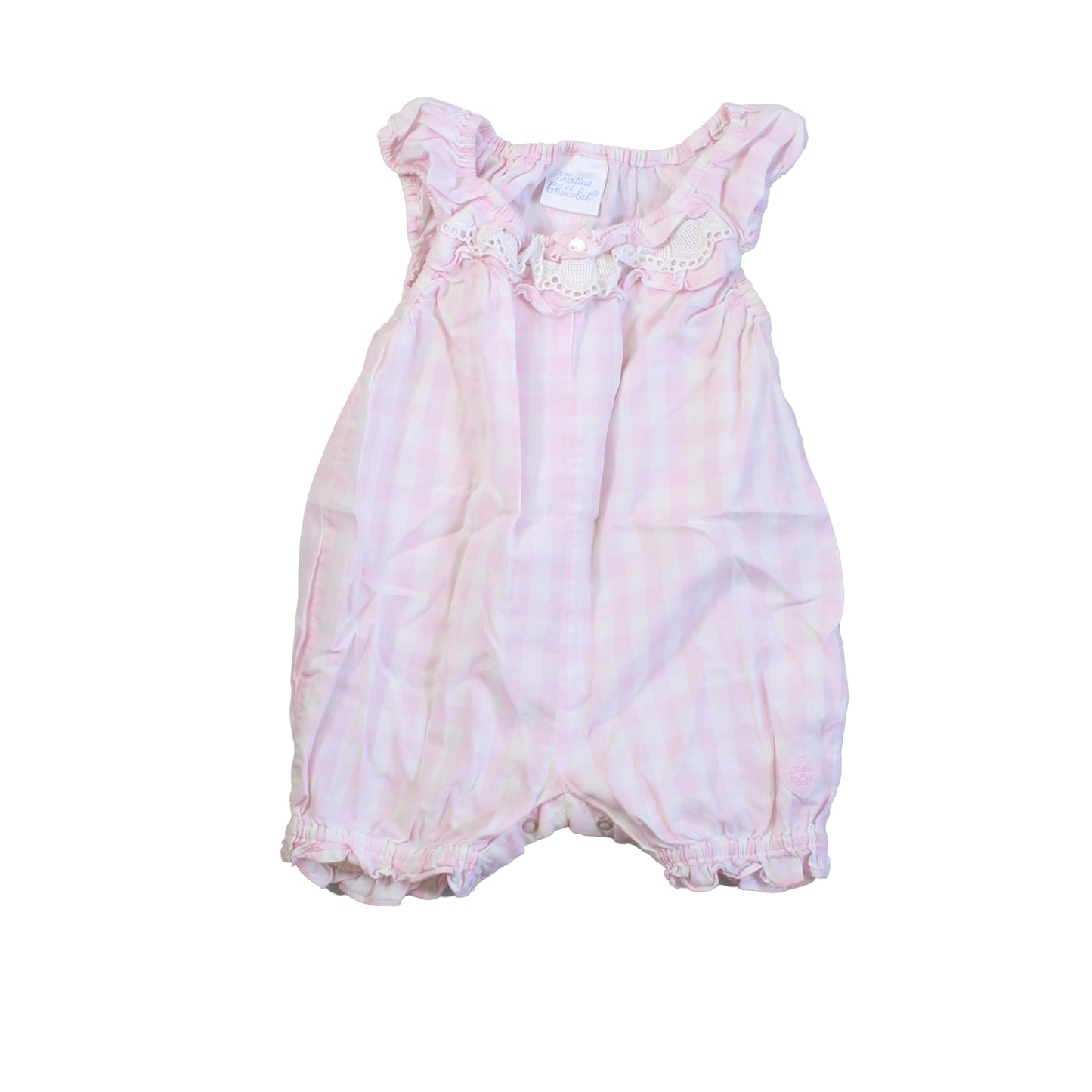Tartine Et Chocolat Girls Pink Romper Size: 3-6 Months Pink