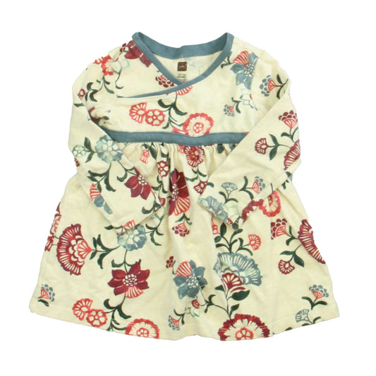 Tea Girls Oatmeal | Maroon | Blue Dress Size: 12 Months