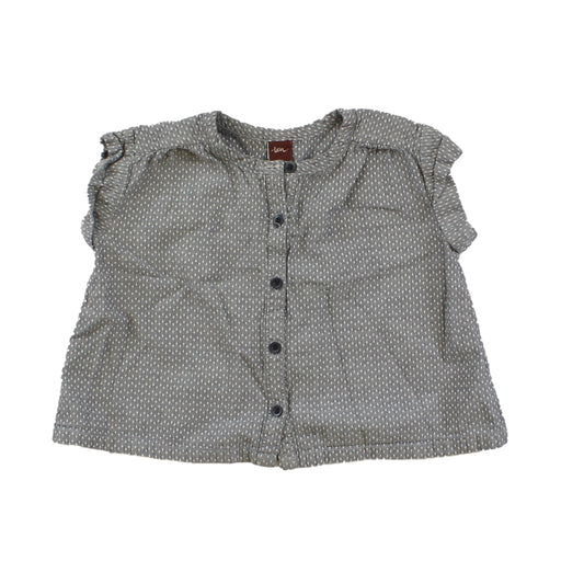 Tea Girls Grey | White | Dots Blouse Size: 18-24 Months