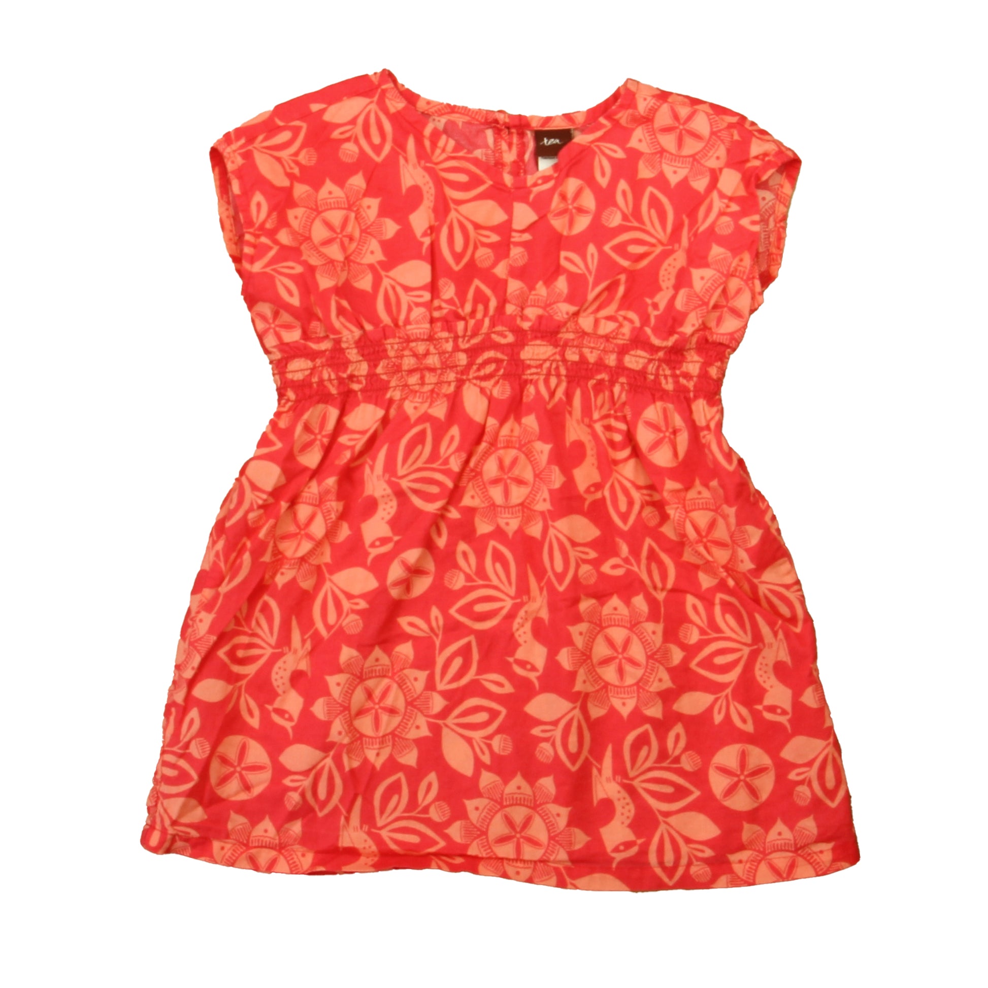 Tea Girls Pink Floral Dress Size: 18-24 Months Pink Floral