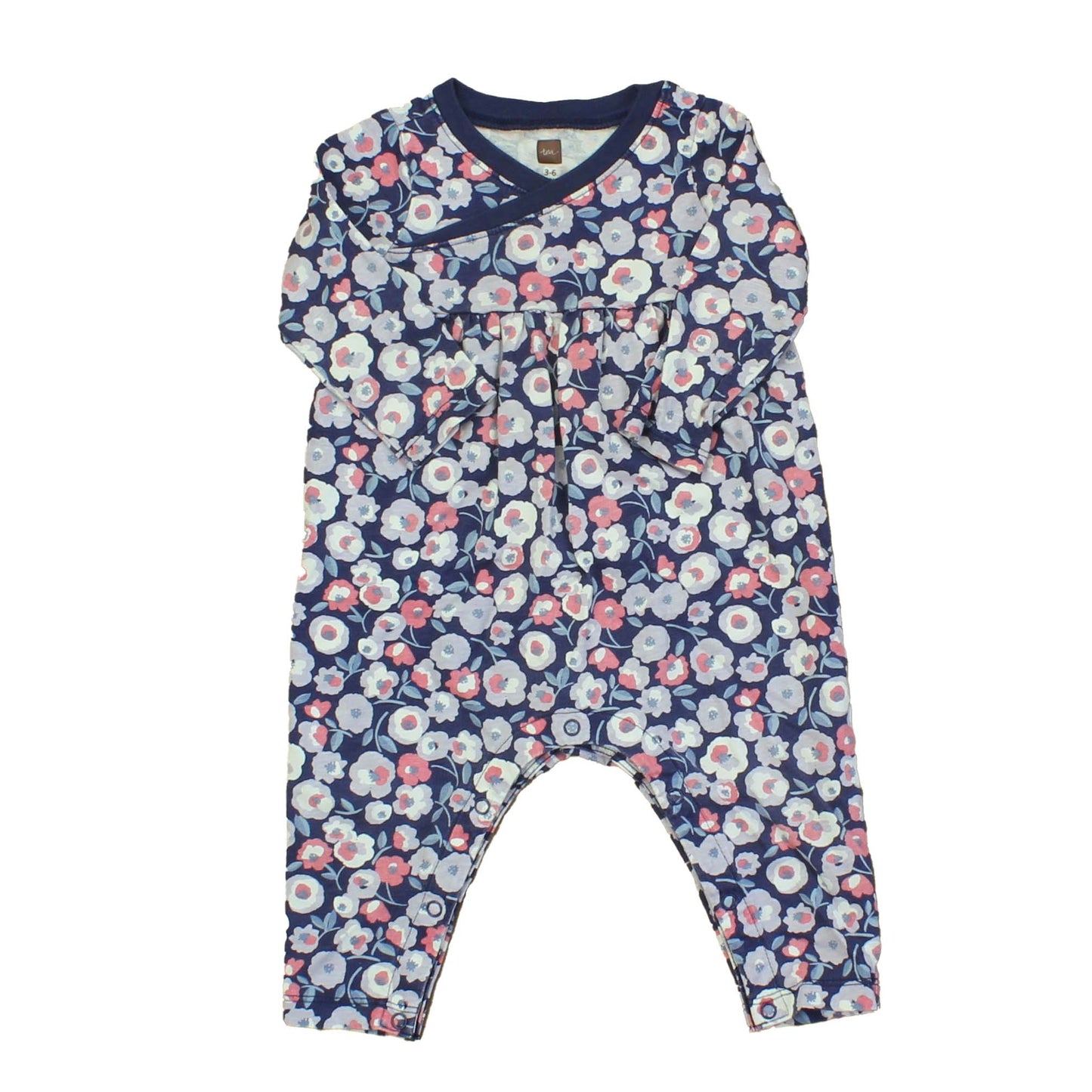 Tea Girls Blue | Lavender | Pink Long Sleeve Outfit Size: 3-6 Months Blue | Lavender | Pink