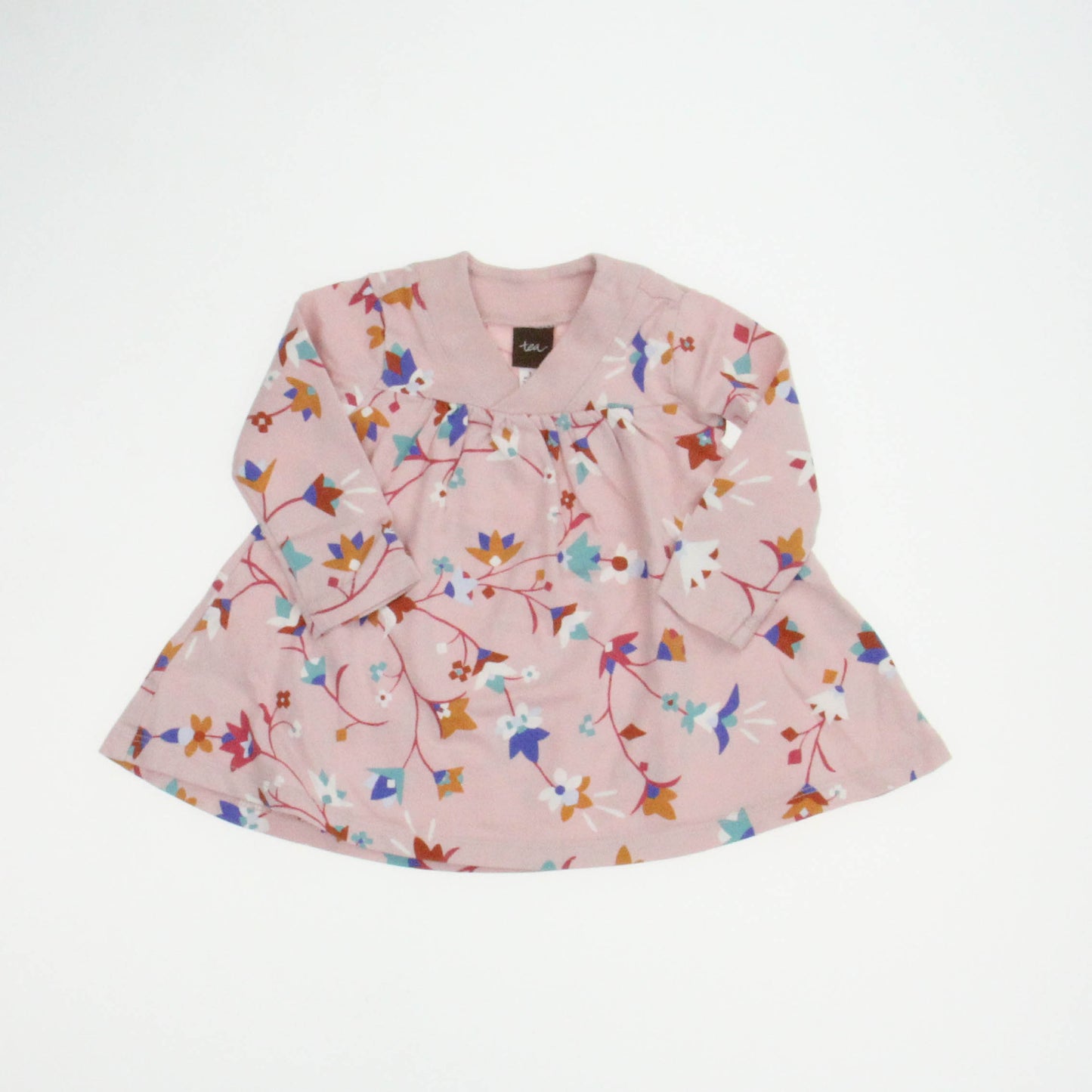 Tea Girls Pink Floral Dress Size: 3-6 Months