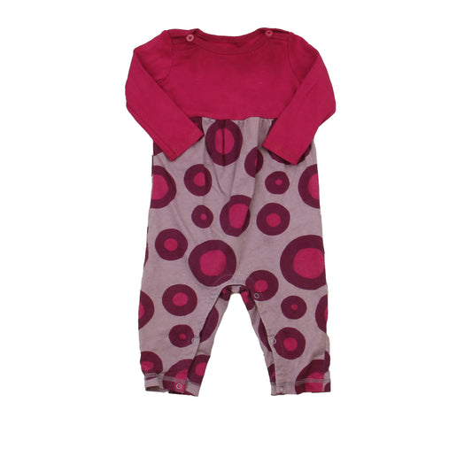 Tea Girls Raspberry | Purple Long Sleeve Outfit Size: 3-6 Months