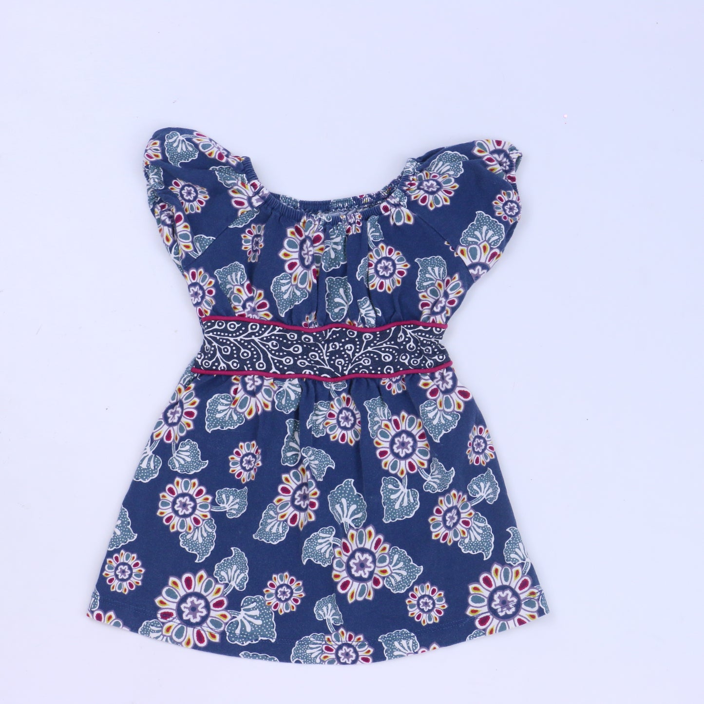 Tea Girls Blue | Floral Dress Size: 6-12 Months