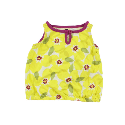 Tea Girls Yellow | Purple Tank Top Size: 6-12 Months