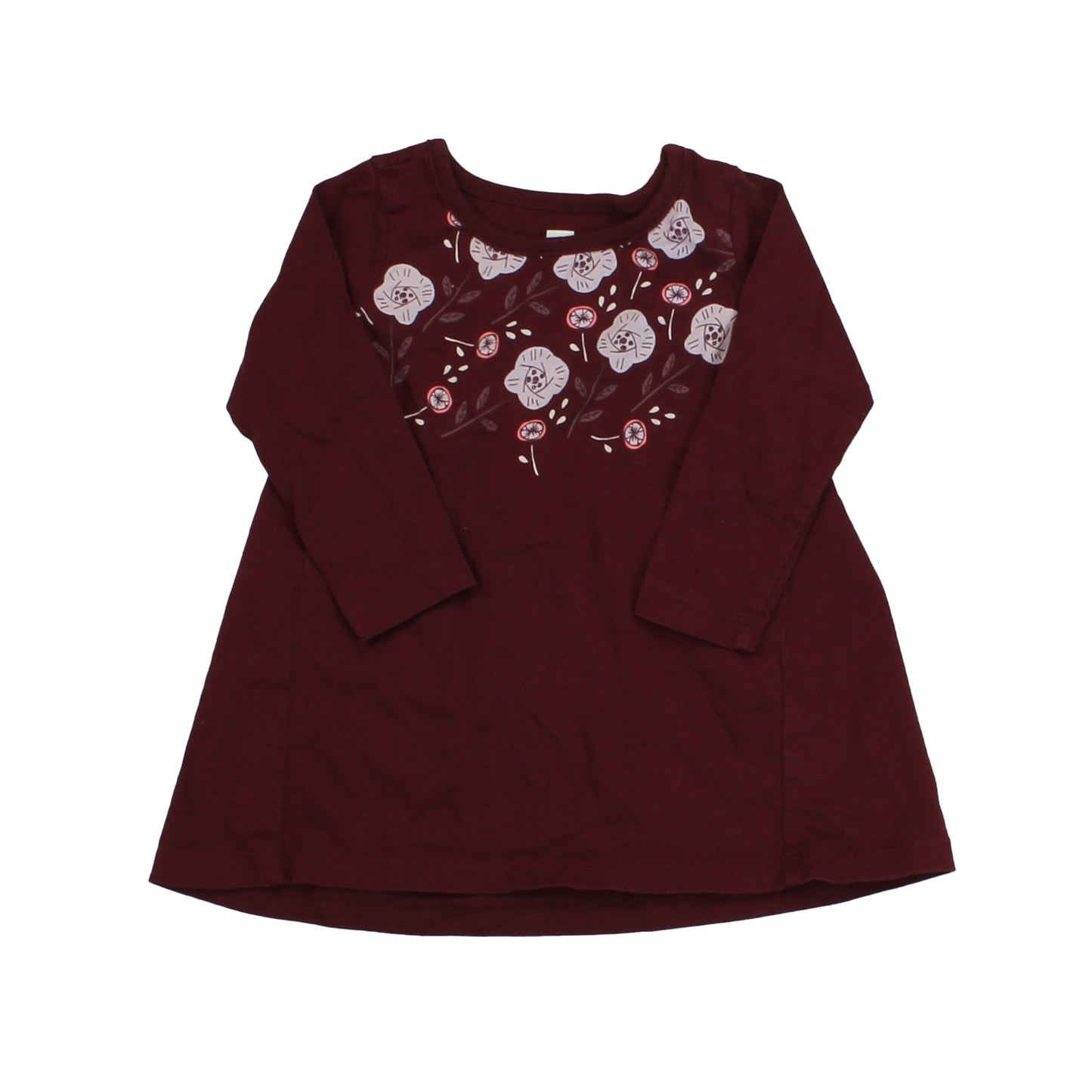 Tea Girls Maroon Dress Size: 6-9 Months