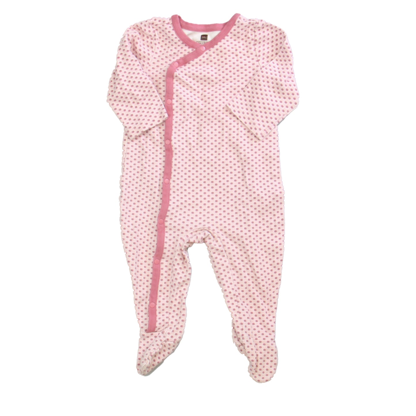 Tea Girls Pink | White Long Sleeve Outfit Size: 6-9 Months