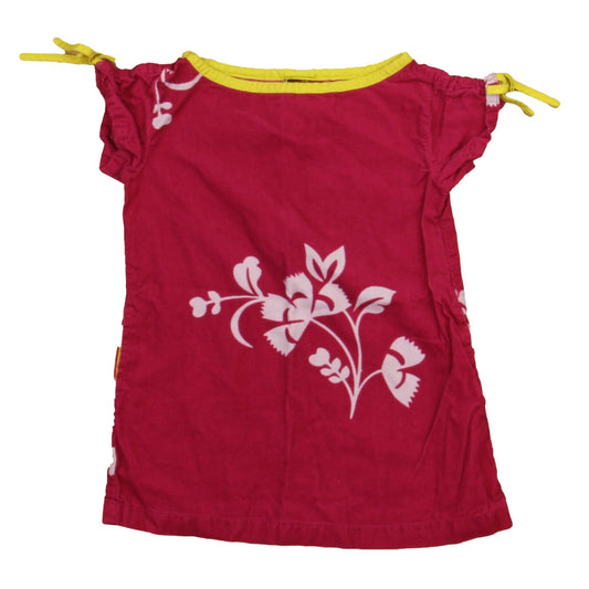 Tea Girls Magenta | Green Dress Size: 12-18 Months