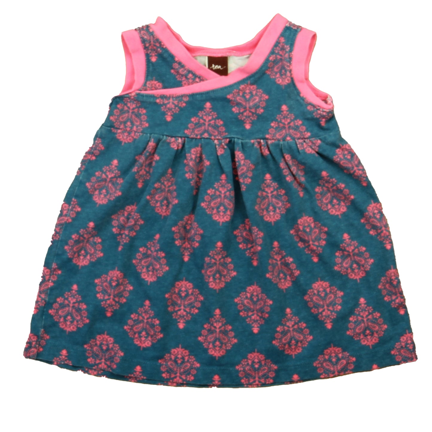 Tea Girls Pink | Teal Dress Size: 6-12 Months