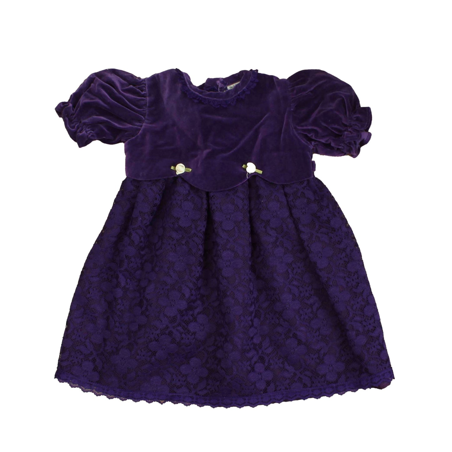Teddy's Choice Girls Purple Special Occasion Dress Size: 12 Months Purple