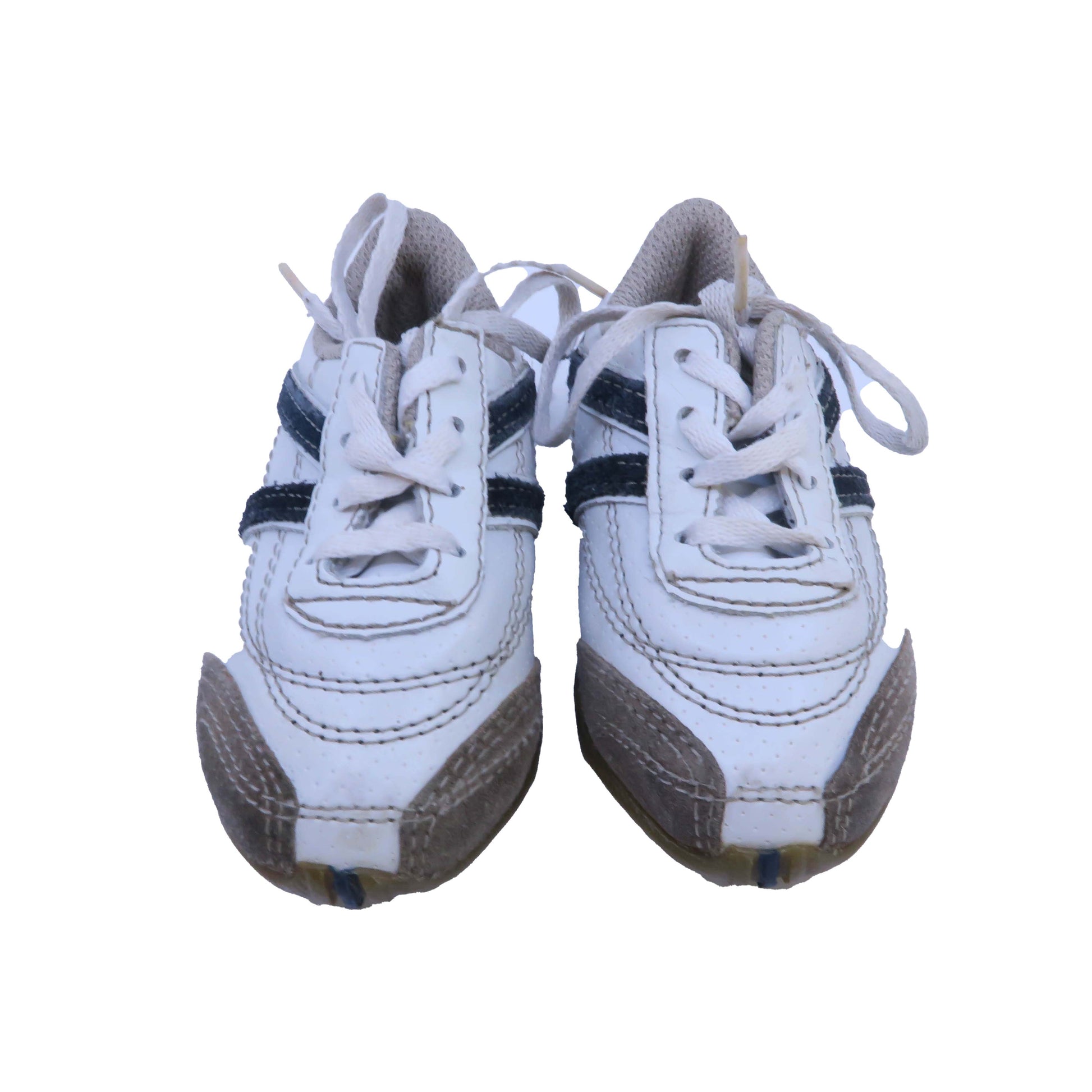 Teeny Toes Unisex Ivory | Black Sneakers Size: 4 Infant Ivory | Black