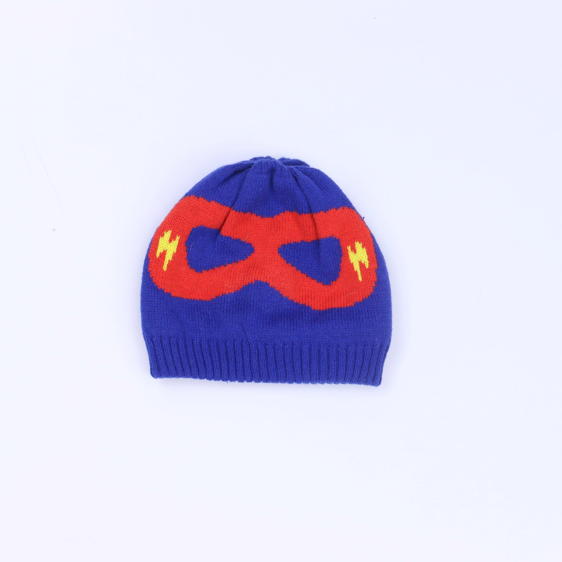 The Children's Place Boys Blue | Red Winter Hat Size: 0-3 Months Blue | Red