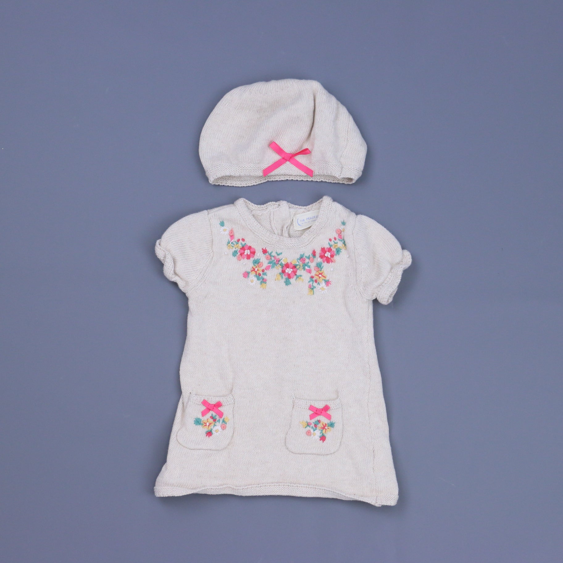 The Prairie by Rachel Ashwell Girls Tan Sweater Dress Size: 3-6 Months Tan