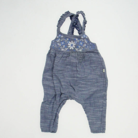 Tiny Twigs Girls Blue Romper Size: 6-9 Months Blue