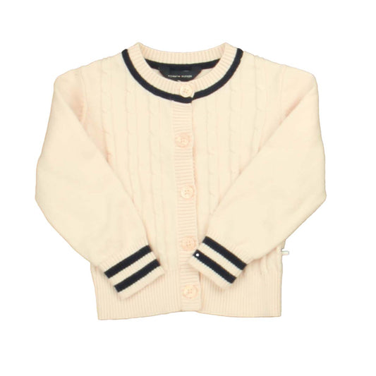 Tommy Hilfiger Girls Pink | Blue Cardigan Size: 18 Months Pink | Blue