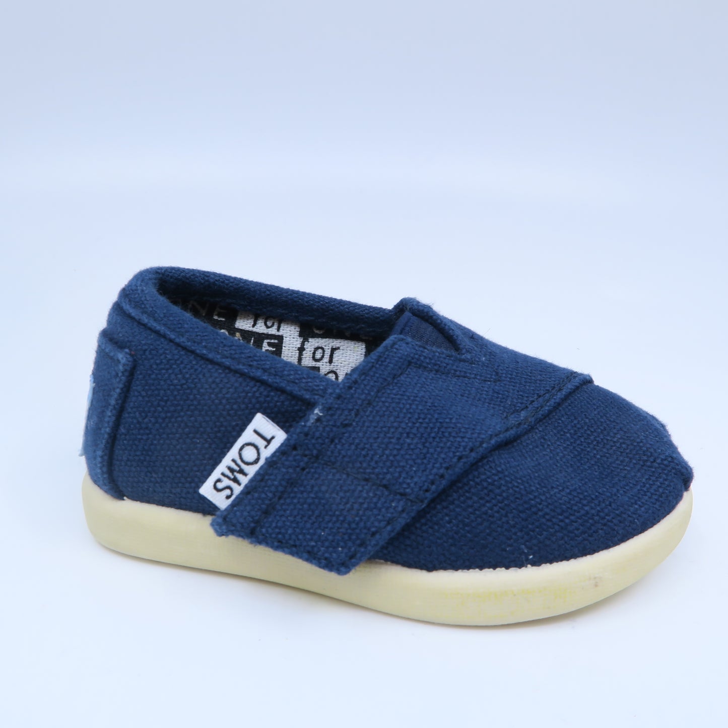 Toms Unisex Navy Shoes Size: 2 Infant Navy