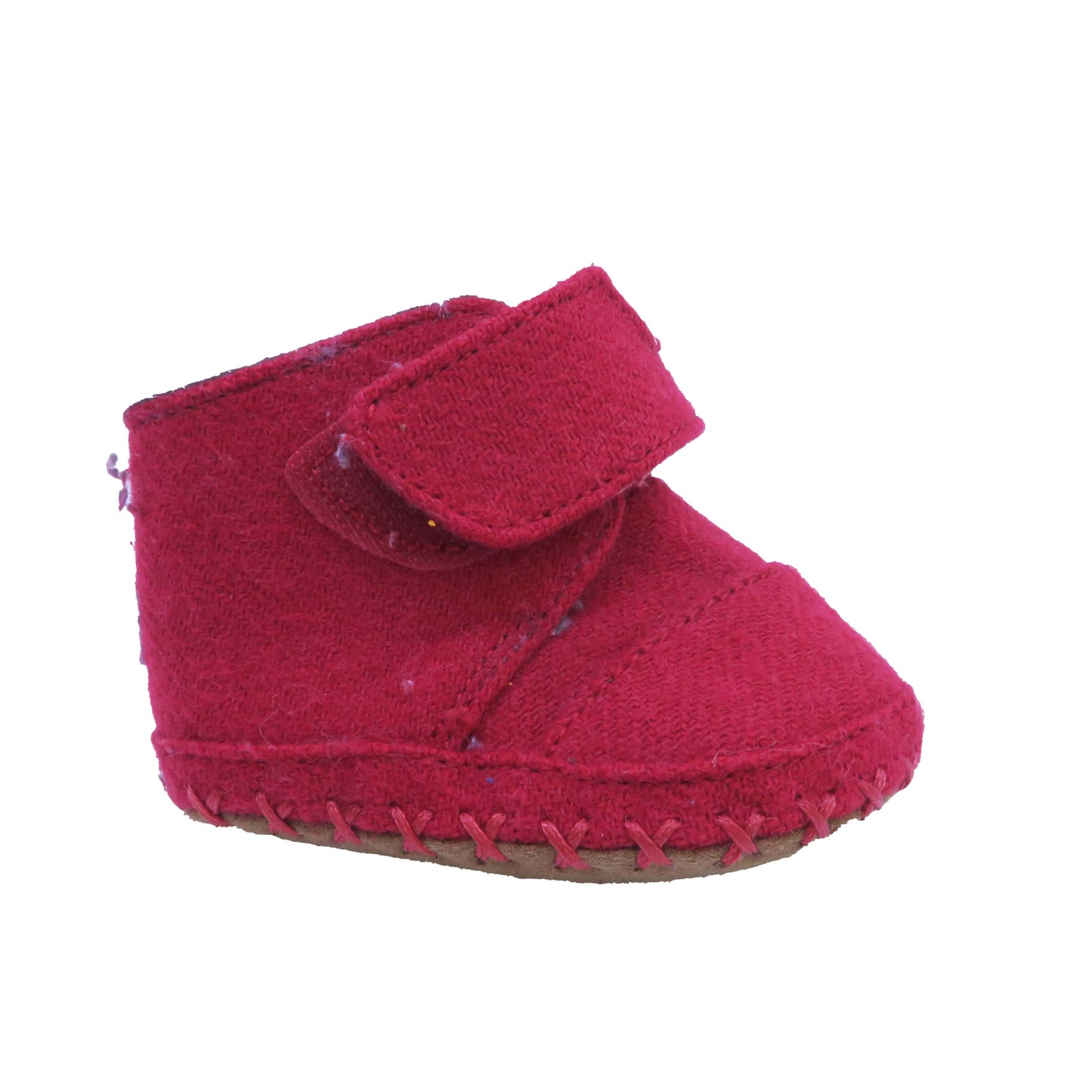 Toms Unisex Red Booties Size: 1 Infant Red