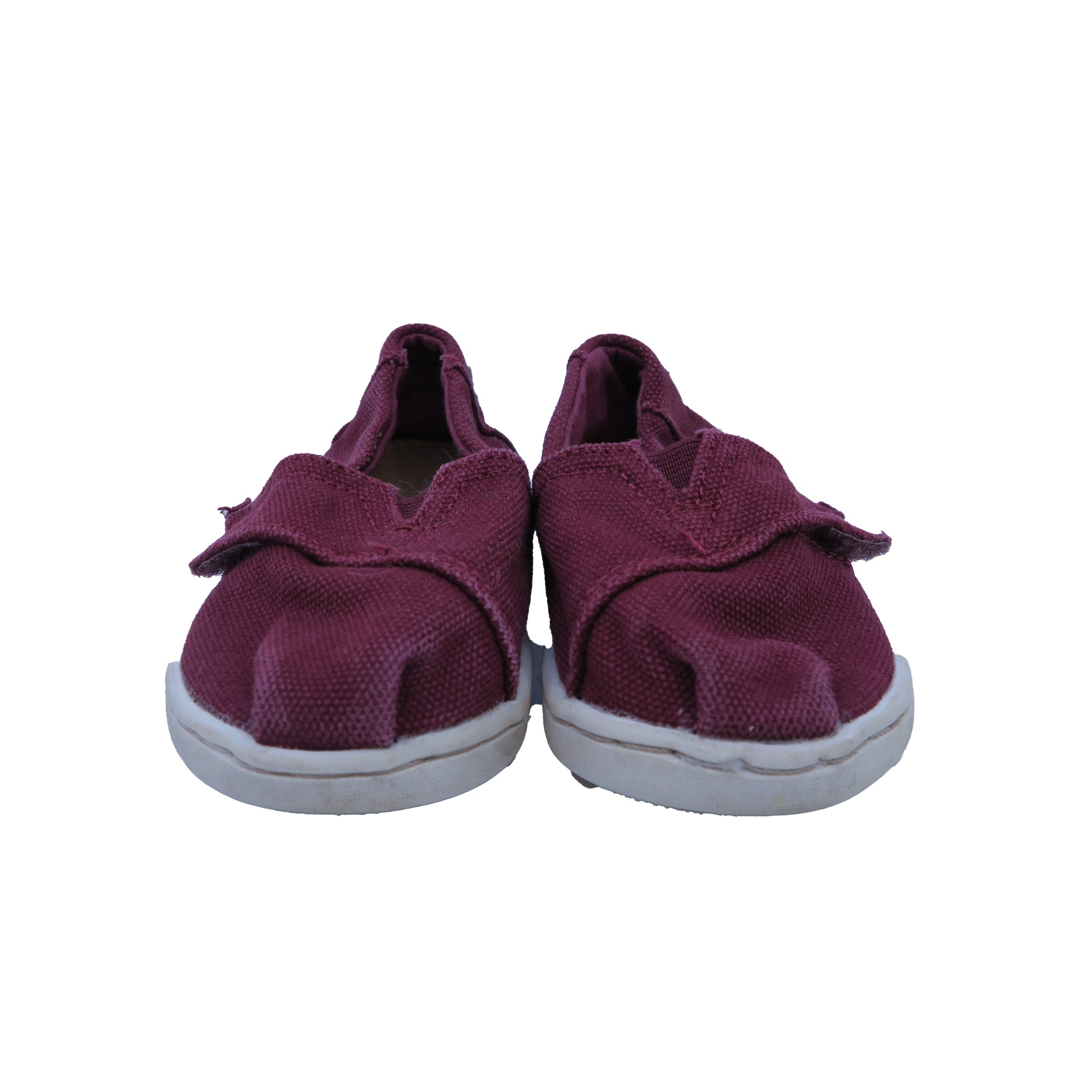 Toms Unisex Maroon Shoes Size: 5 Toddler Maroon