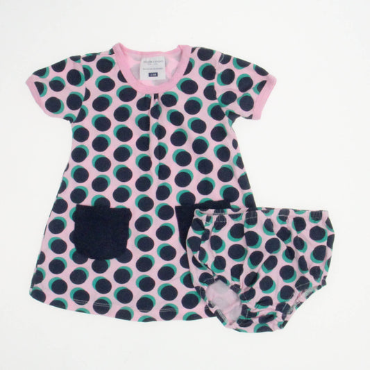 Tooby*Doo Girls Pink | Blue Dress Size: 3-6 Months Pink | Blue