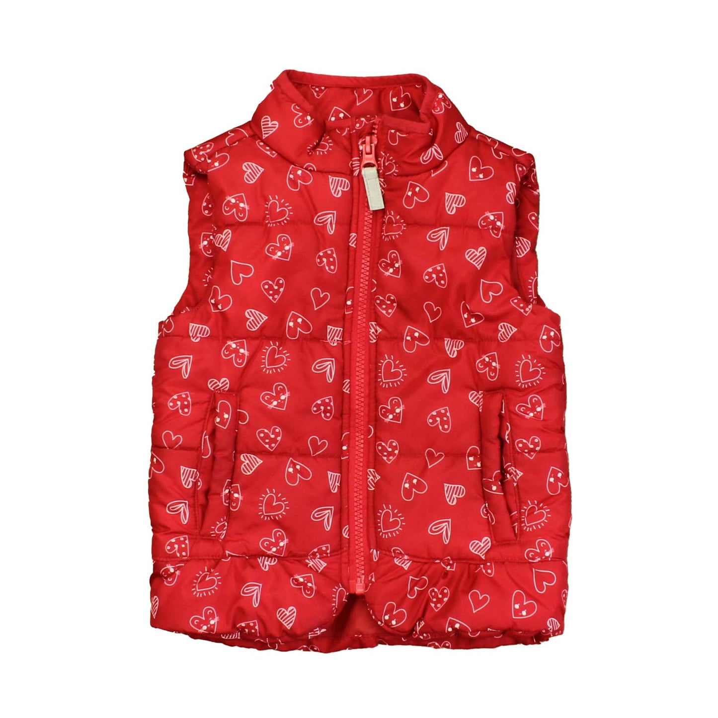 Topomini Girls Red | Hearts Vest Size: 24 Months