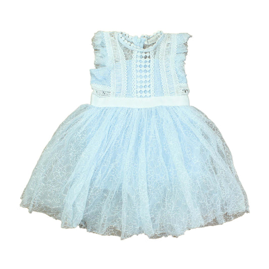 Trish Scully Girls Blue Special Occasion Dress Size: 6-12 Months Blue