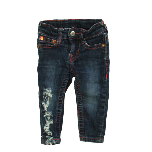 True Religion Girls Blue Jeans Size: 12 Months Blue
