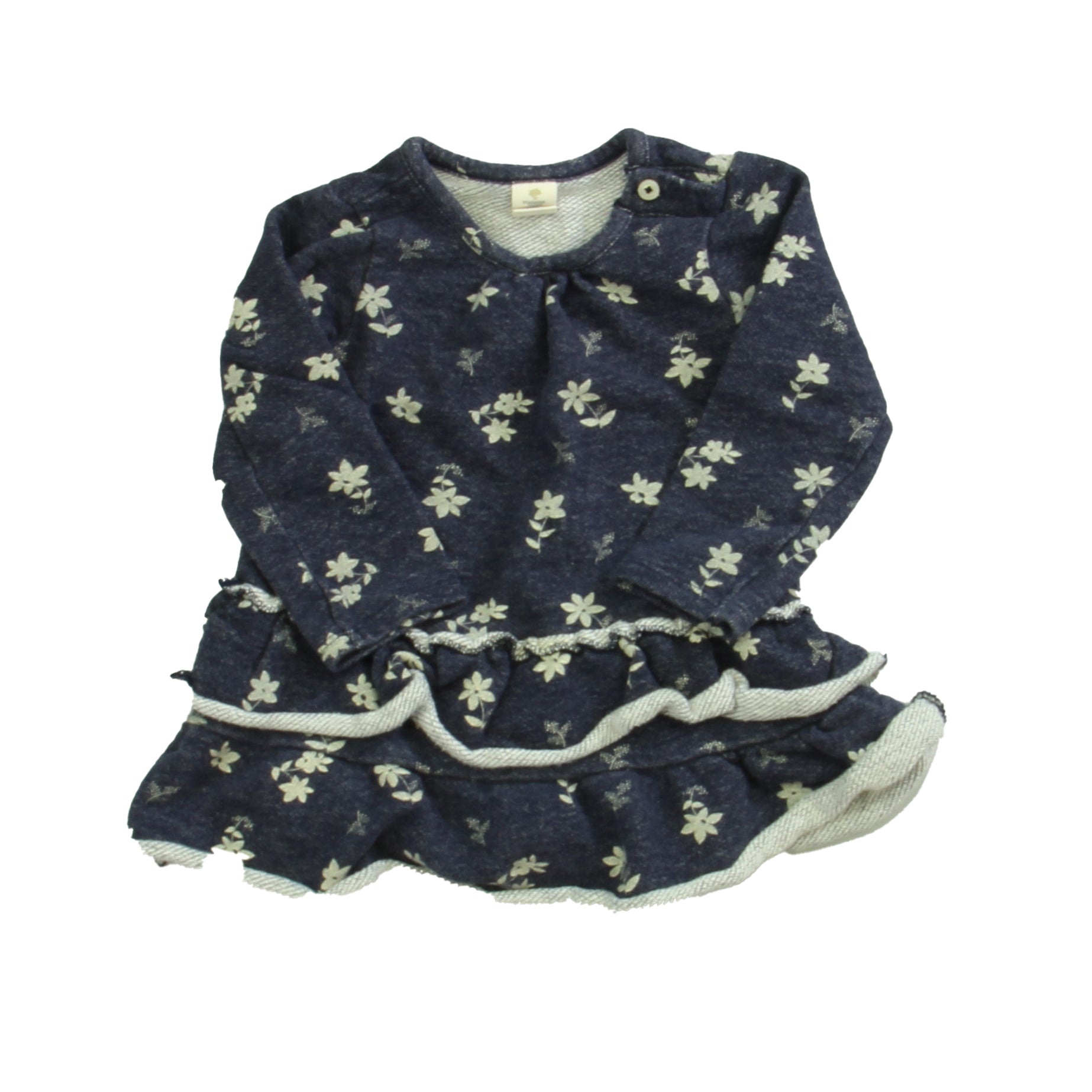 Tucker + Tate Girls Blue | Flowers Dress Size: 12 Months Blue | Flowers