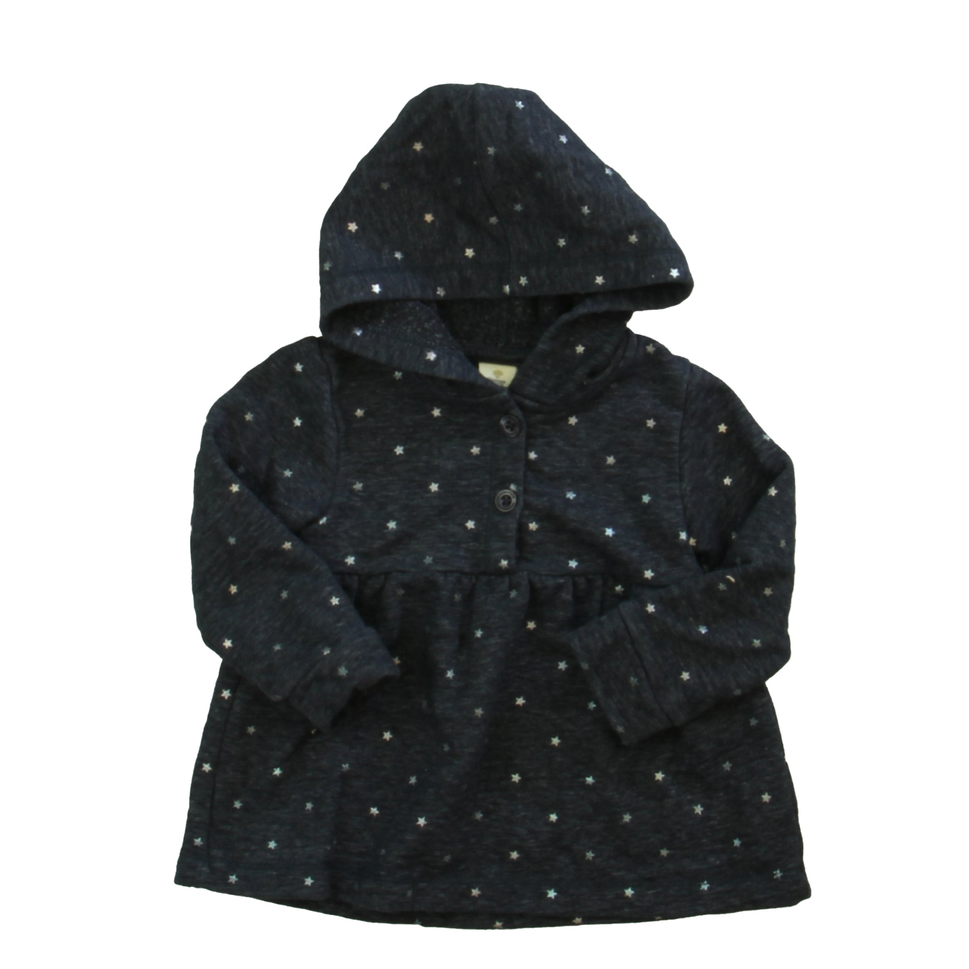Tucker + Tate Girls Navy Stars Hoodie Size: 12 Months Navy Stars