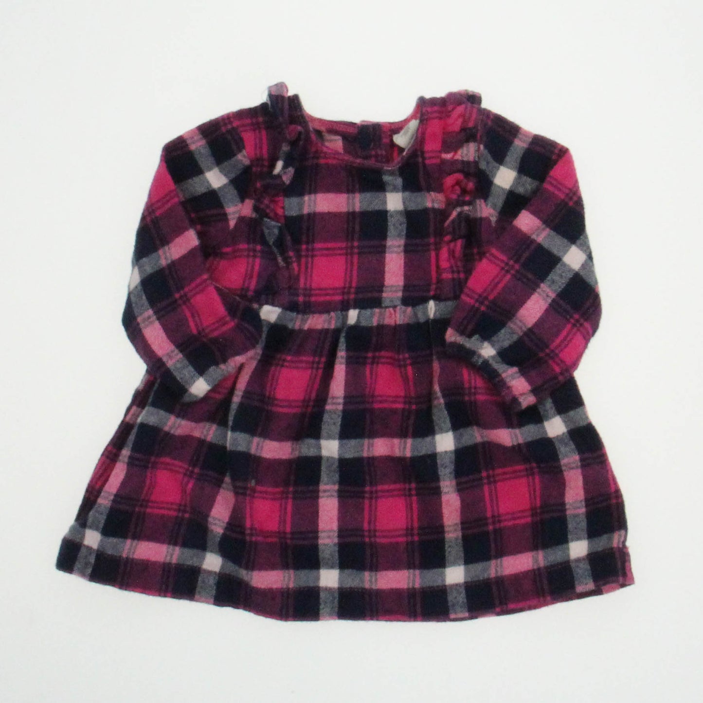Tucker + Tate Girls Pink Plaid Dress Size: 6 Months Pink Plaid