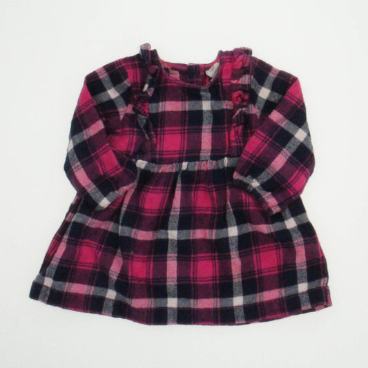 Tucker + Tate Girls Pink Plaid Dress Size: 6 Months Pink Plaid