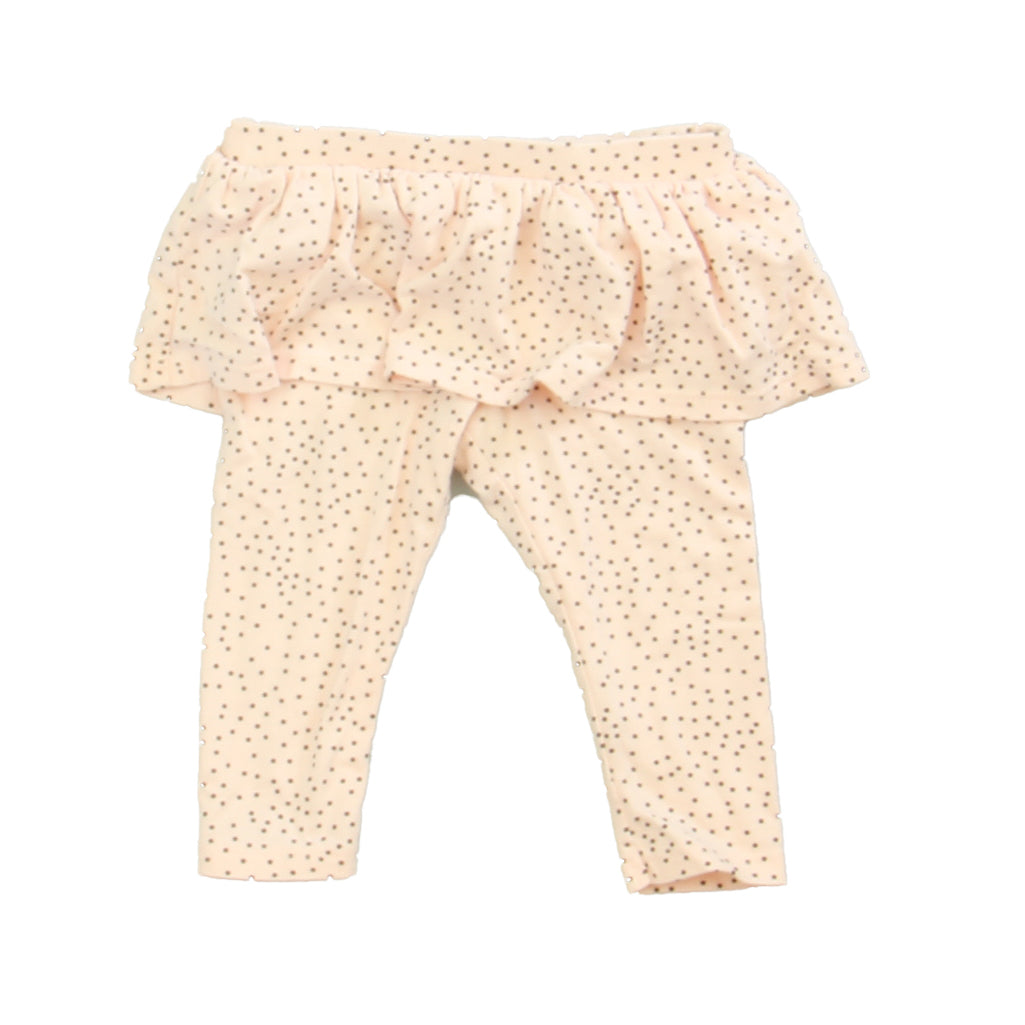 Tucker + Tate Girls Pink | Black Dots Leggings Size: 6 Months Pink | Black Dots