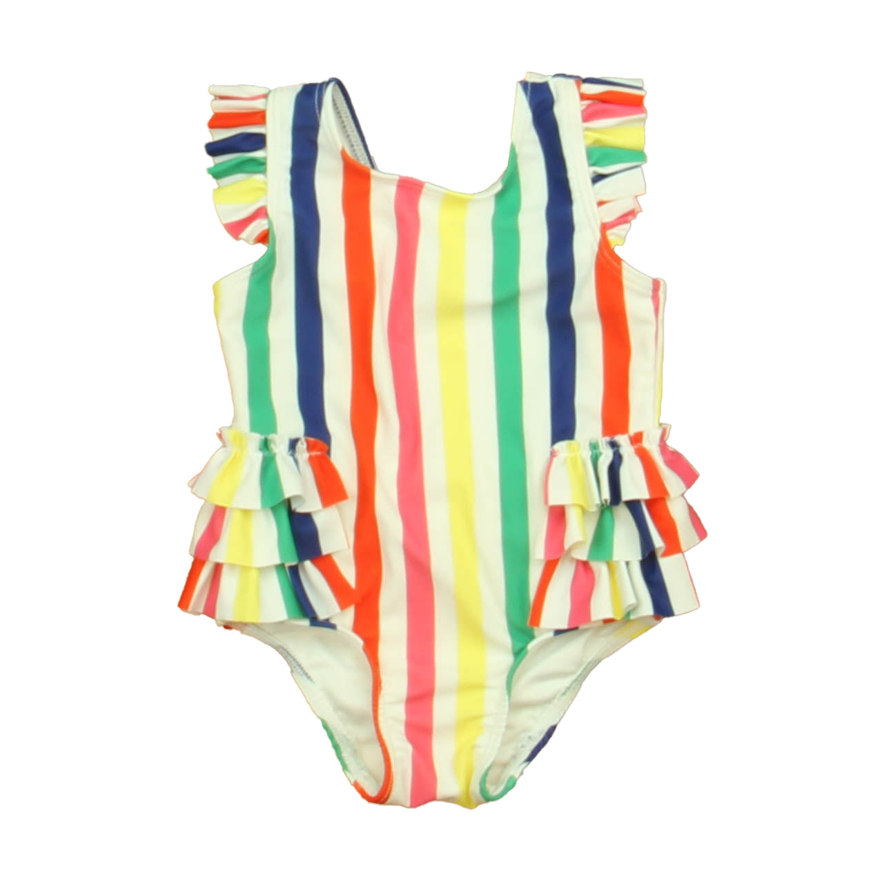 Tucker + Tate Girls Rainbow 1-piece Swimsuit Size: 6 Months Rainbow