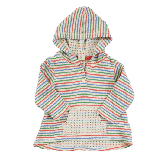 Tucker + Tate Girls White | Green | Blue | Orange | Stripes Long Sleeve Shirt Size: 6 Months White | Green | Blue | Orange | Stripes