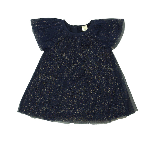 Tucker + Tate Girls Blue | Gold Special Occasion Dress Size: 9 Months Blue | Gold