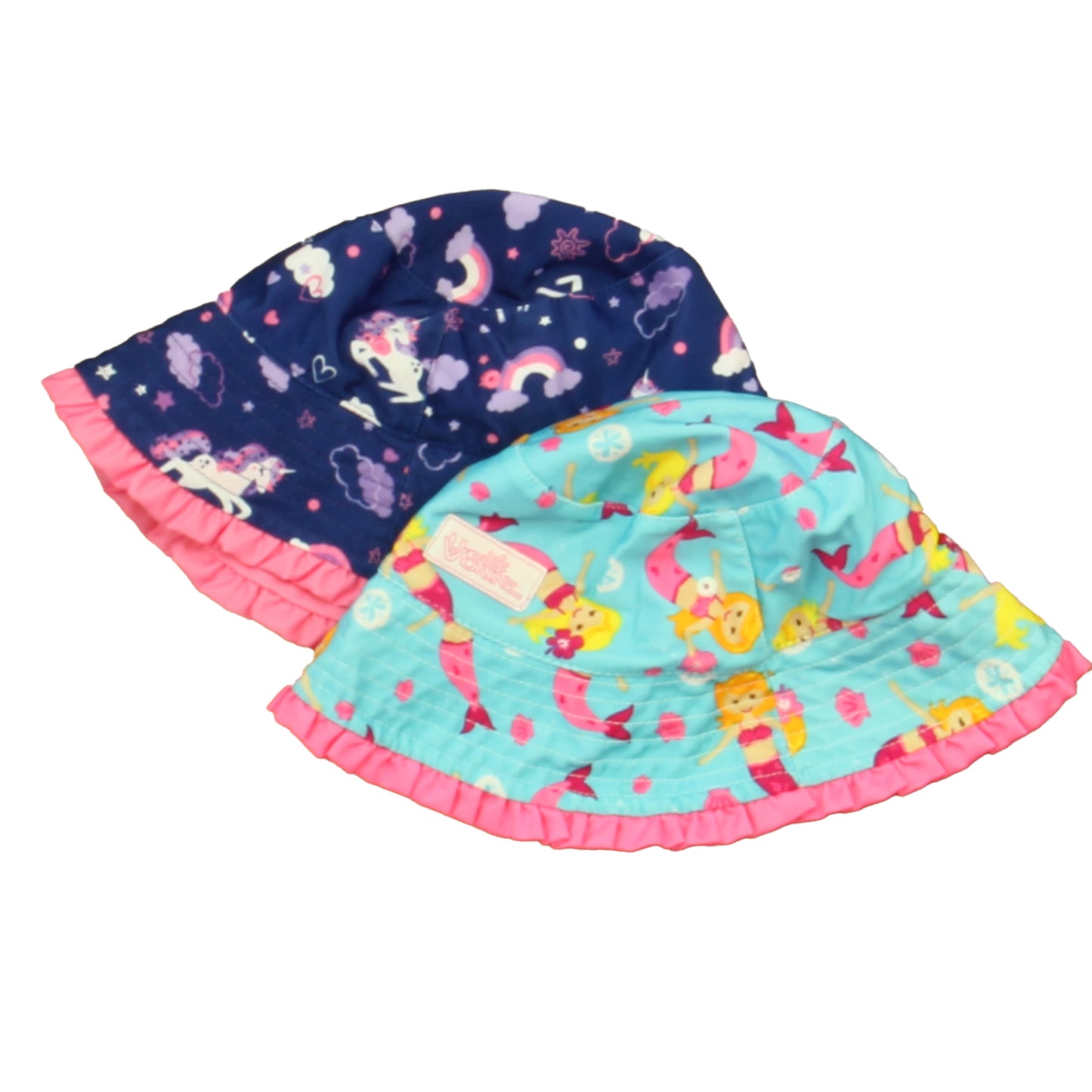 UV Skinz Girls Blue Unicorn | Mermaid Sun Hat Size: 18-24 Months Blue Unicorn | Mermaid