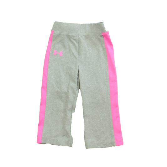 Under Armour Girls Gray | Pink Athletic Pants Size: 12 Months Gray | Pink