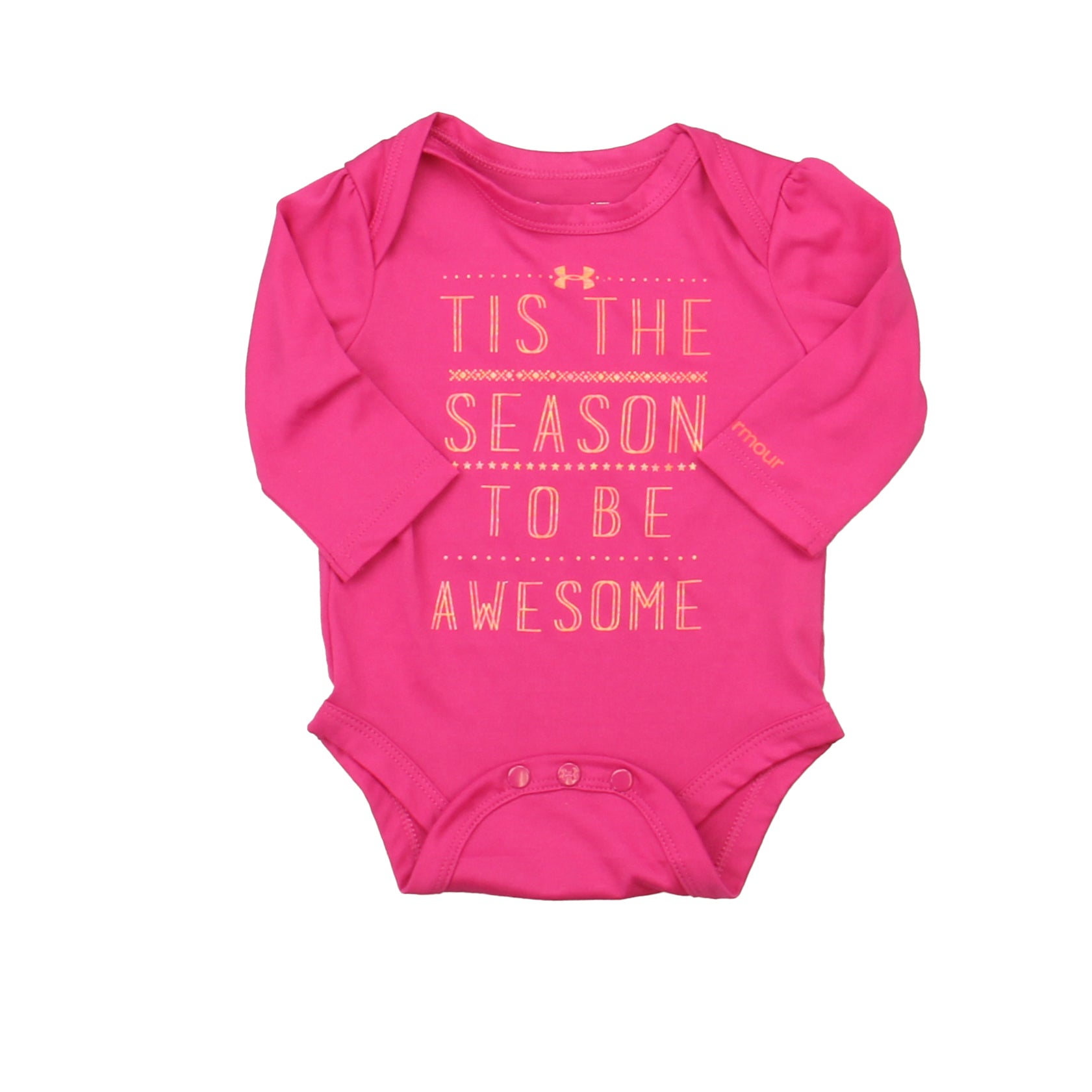 Under Armour Girls Pink Onesie Size: 0-3 Months Pink