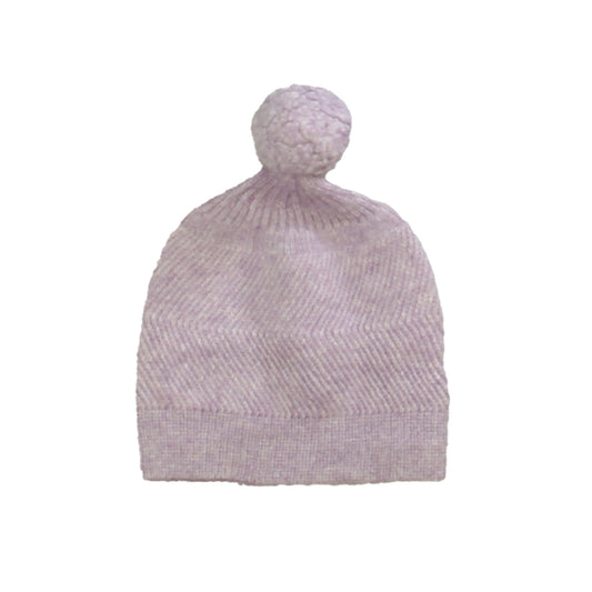 Unknown Brand Girls Purple Winter Hat Size: 0-12 Months Purple
