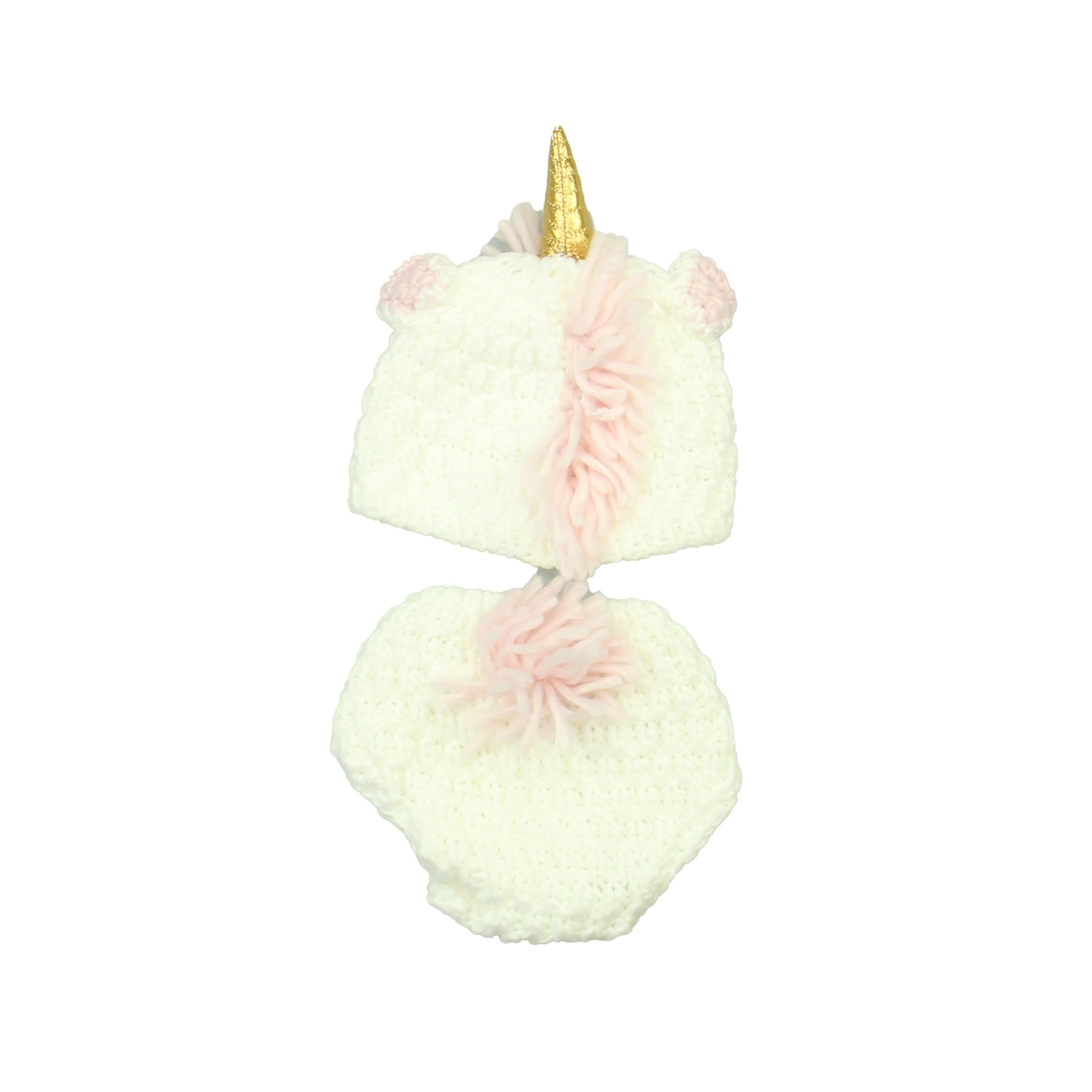 Unknown Brand Boys White | Pink | Unicorn Accessory Size: 0-12 Months White | Pink | Unicorn