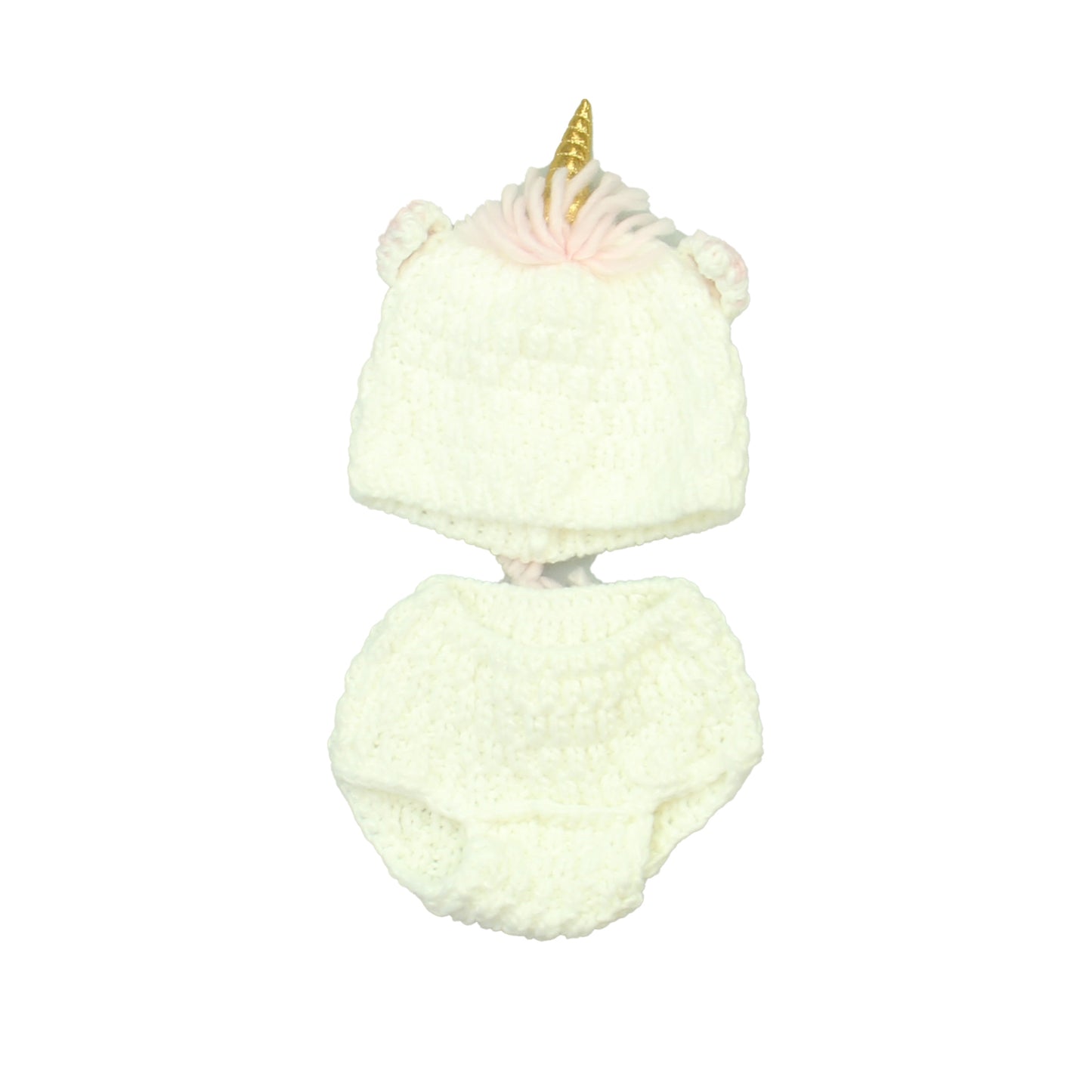 Unknown Brand Boys White | Pink | Unicorn Accessory Size: 0-12 Months White | Pink | Unicorn