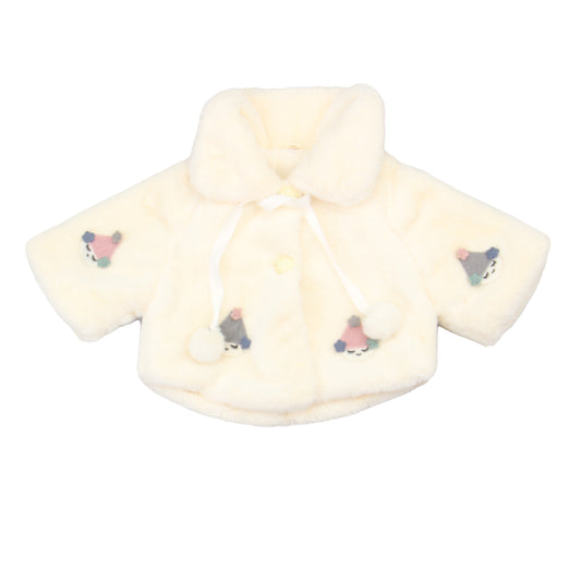 Unknown Brand Girls White Jacket Size: *12-18 Months