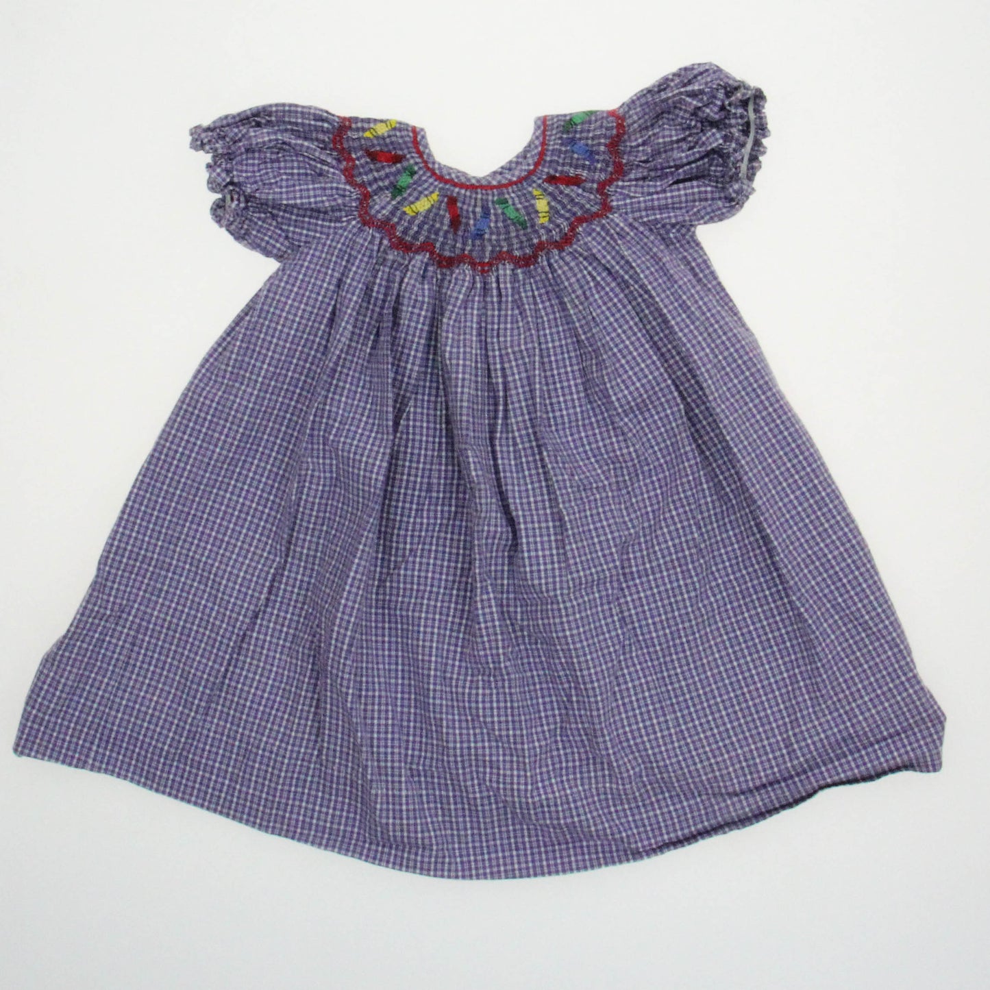Unknown Brand Girls Purple Dress Size: 12 Months Purple