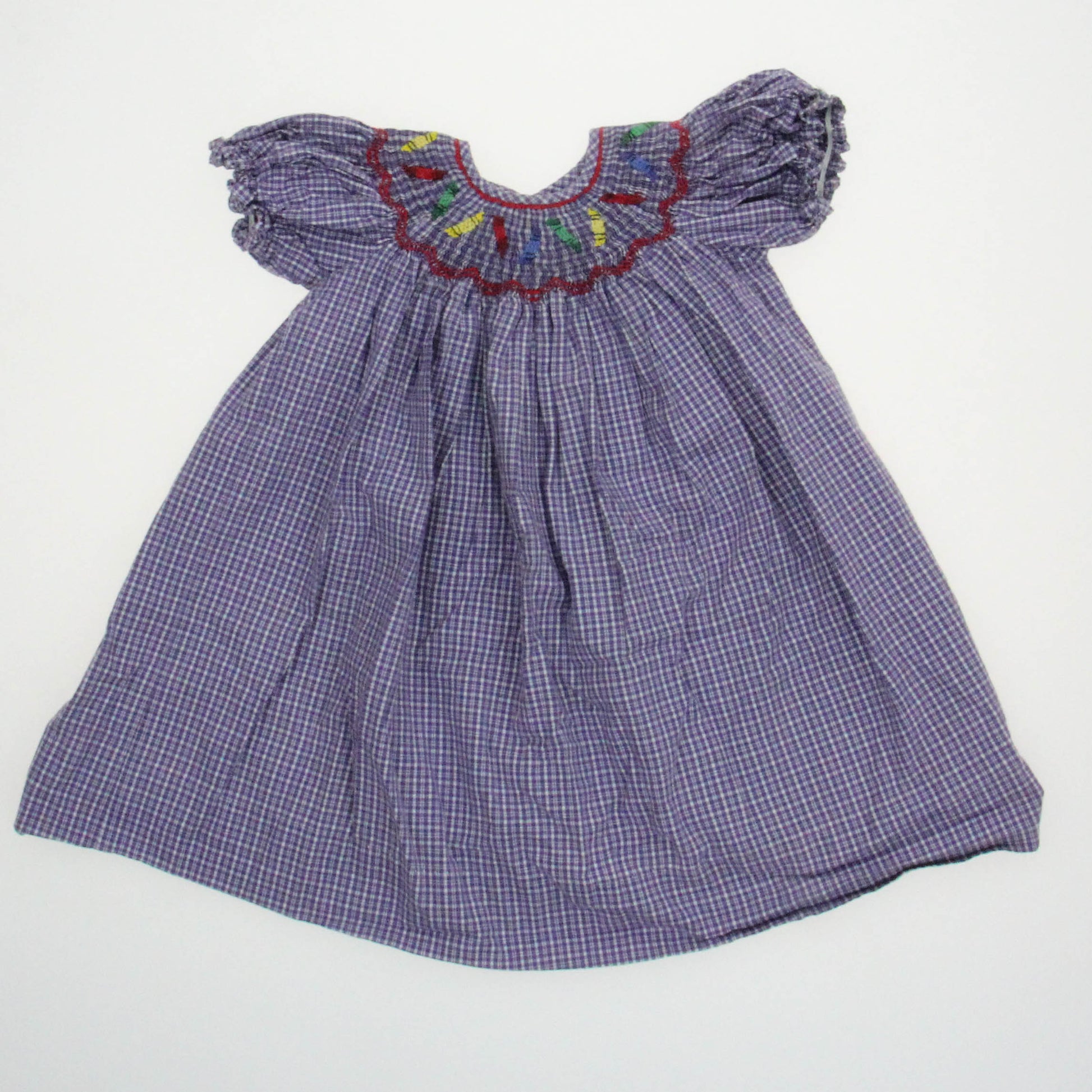 Unknown Brand Girls Purple Dress Size: 12 Months Purple