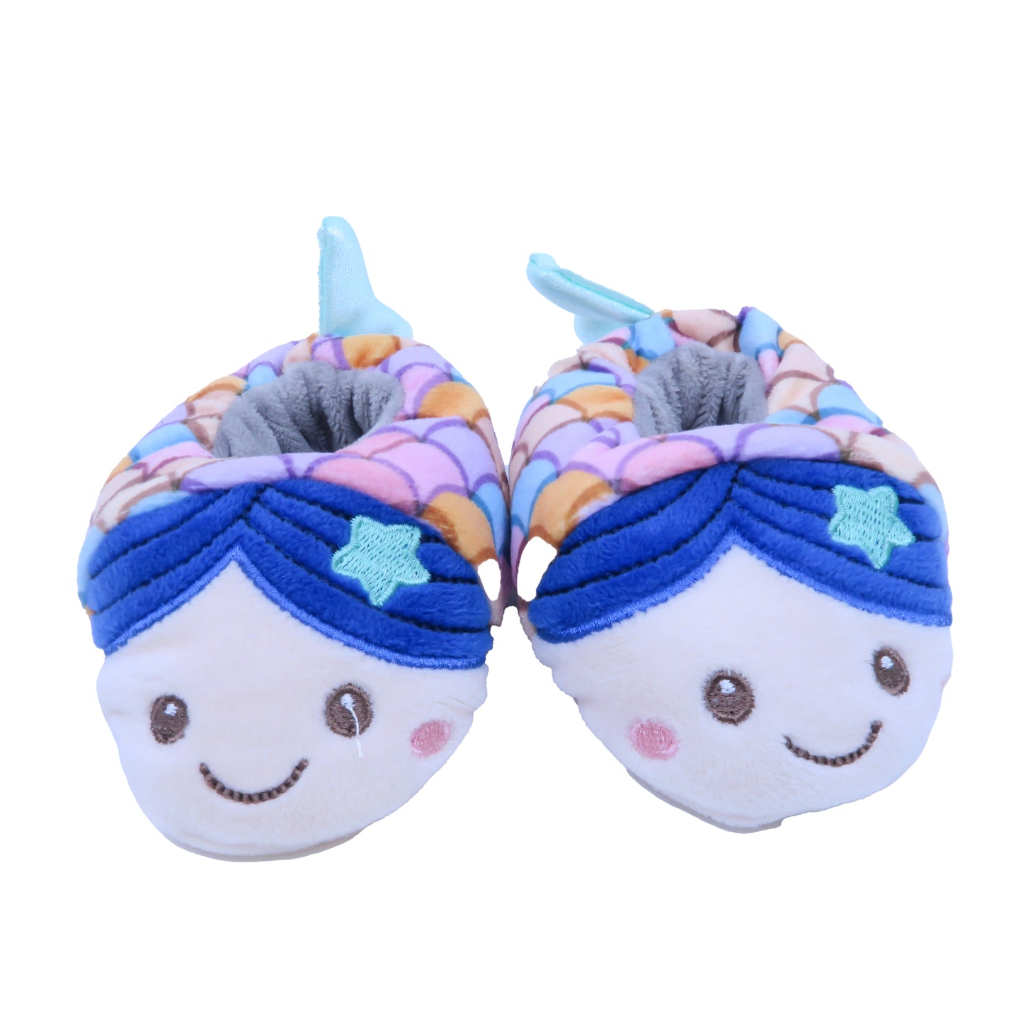 Unknown Brand Girls Blue Mermaid Slippers Size: 6-18 Months Blue Mermaid