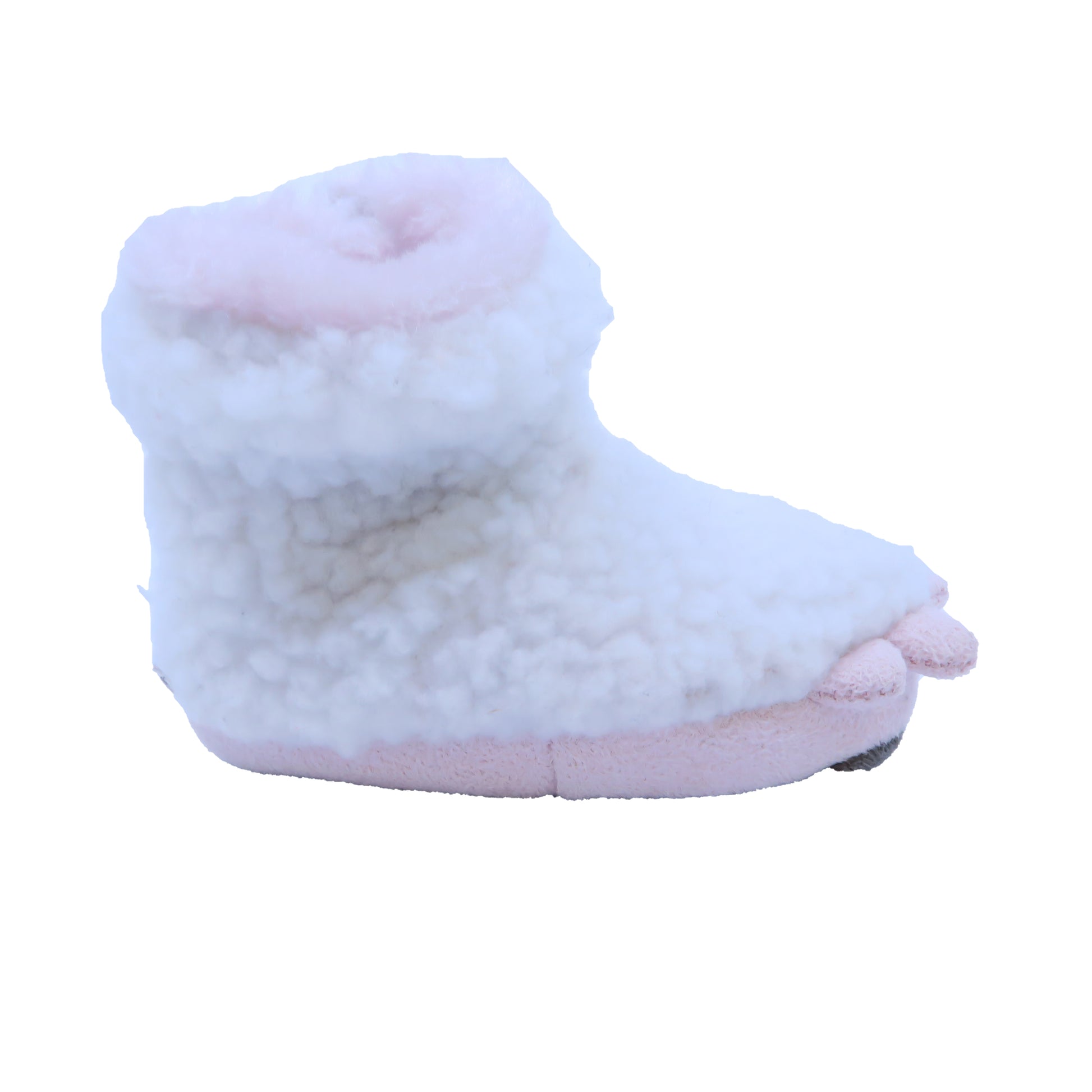 Unknown Brand Girls White | Pink Slippers Size: 6-19 Months White | Pink